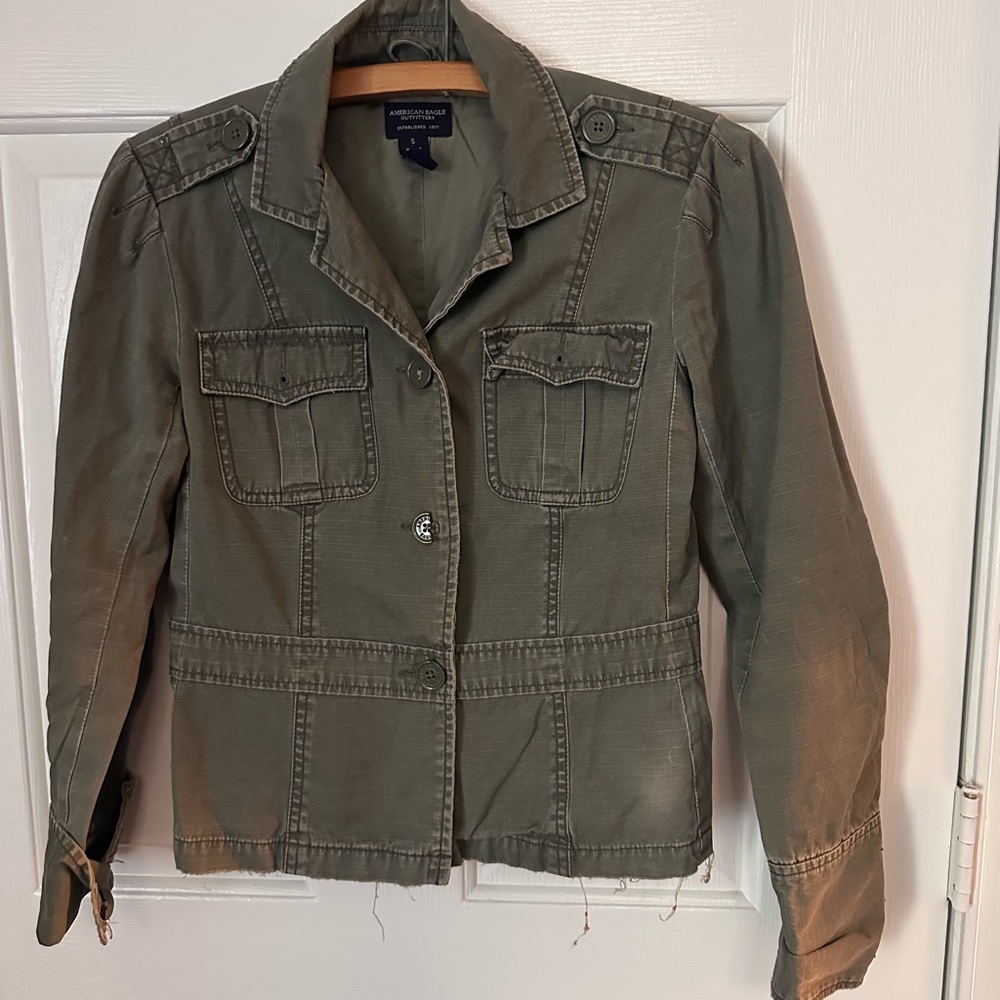 American Eagle Outfitters Khaki Utility Jacket
